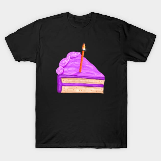 Birthday Cake T-Shirt by Kelly Louise Art